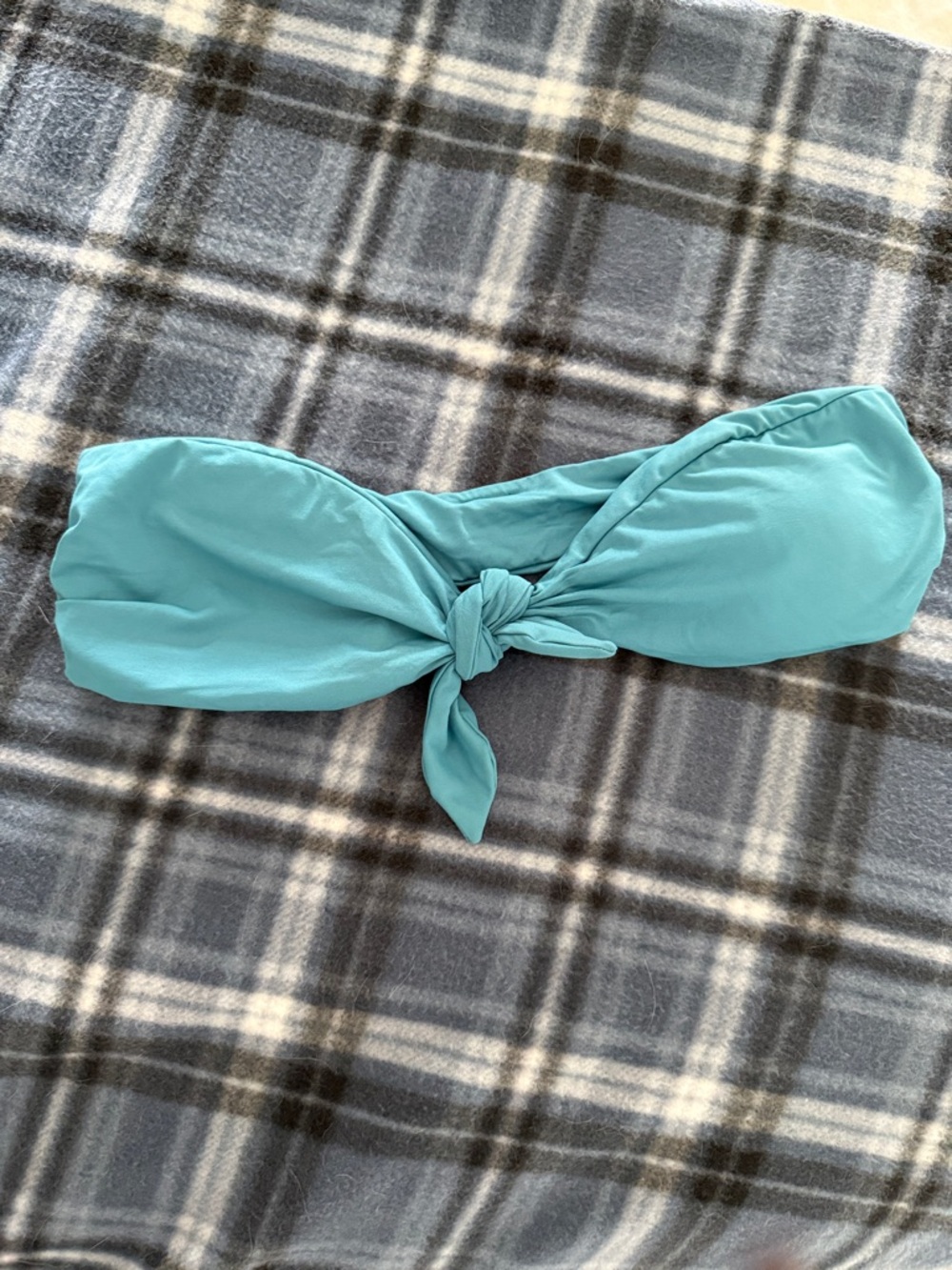 O'Neill Teal Strapless Bandeau Swim Top with Tie NWT size medium